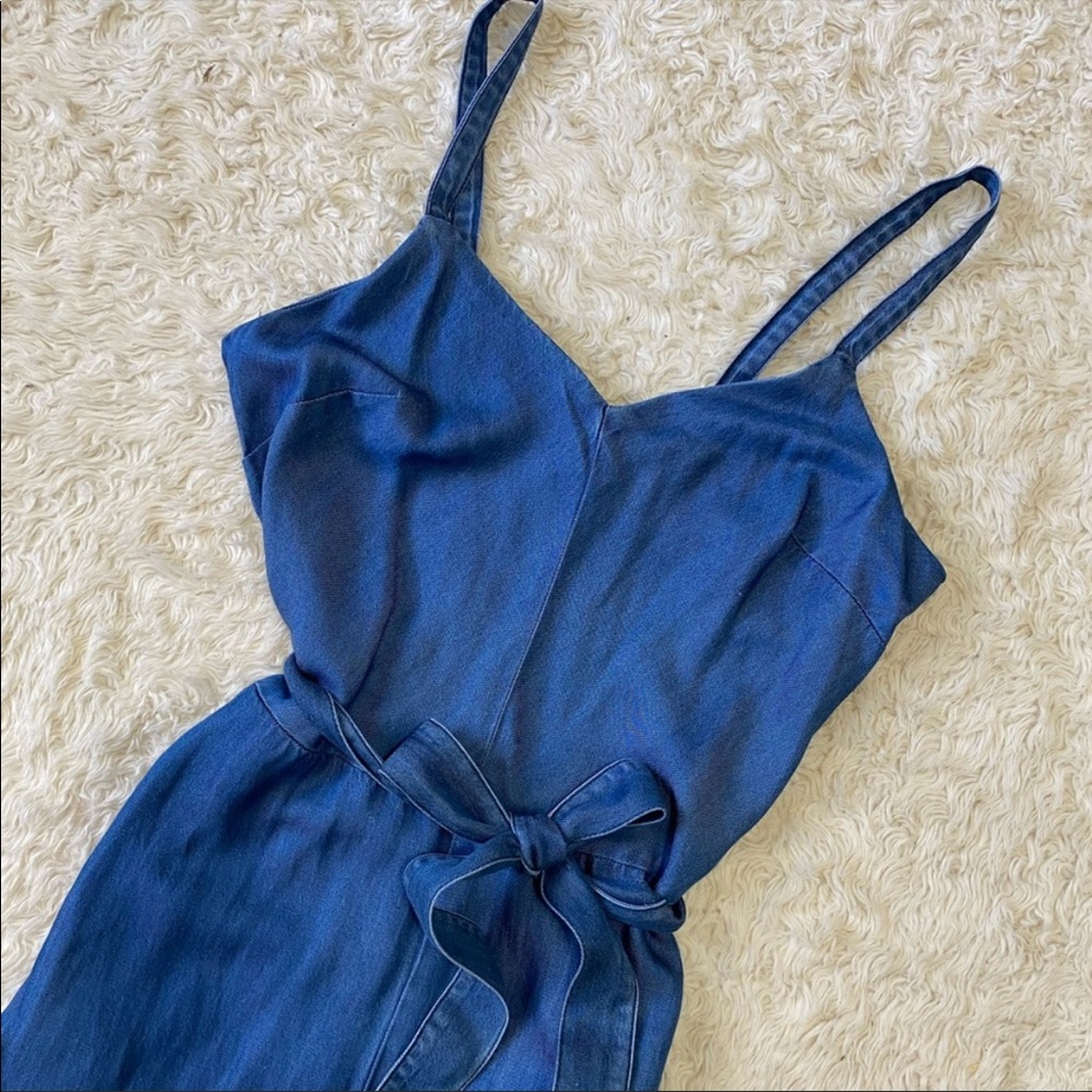 Universal Thread | Chambray Wide-Leg Jumpsuit - Picture 4 of 8